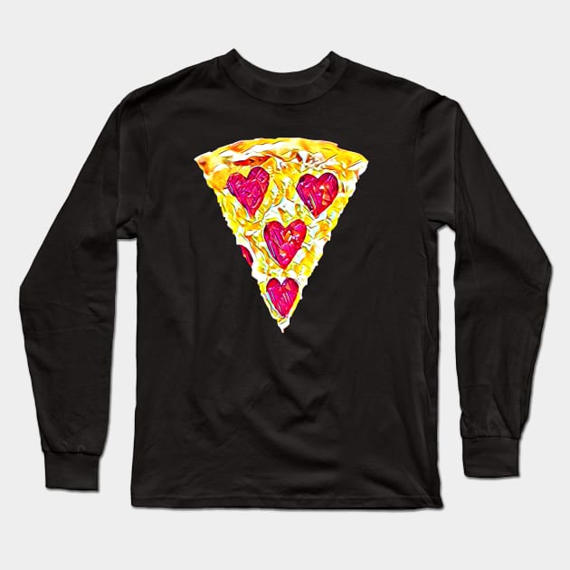 I Love Pizza! Long Sleeve T-Shirt by funhousejen